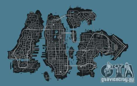 GTA 4 Карта магазинов одежды