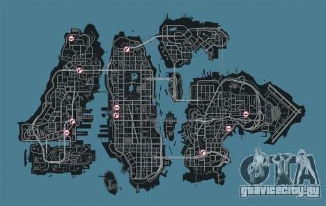 Карта сервисов GTA 4