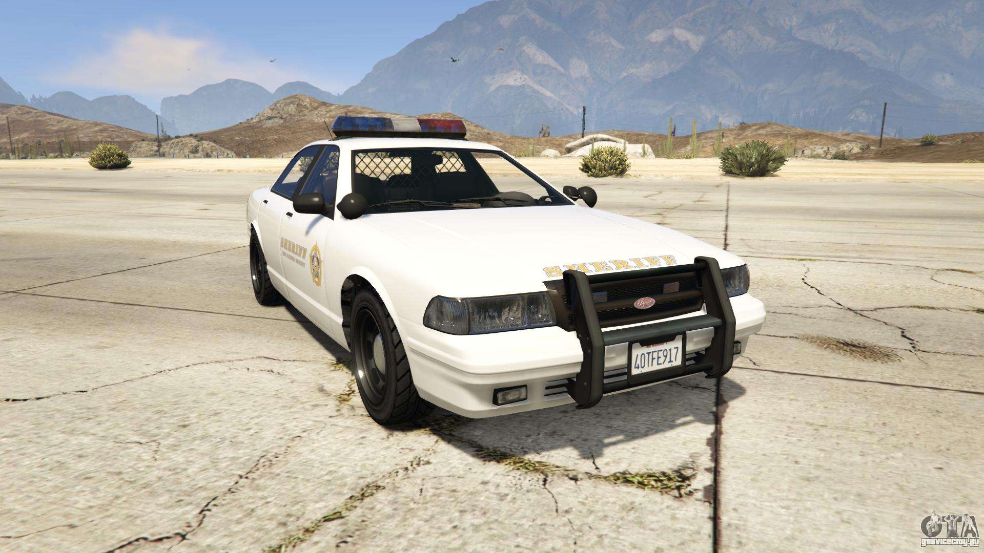 GTA 5 Vapid Sheriff Cruiser - вид спереди