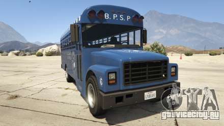 GTA 5 Vapid Prison Bus - скриншоты, характеристики и описание автобуса.
