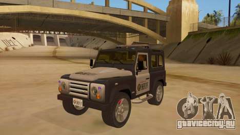 Land Rover Defender Sheriff для GTA San Andreas