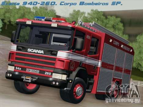 Scania 94D-260 Corpo Bombeiros SP для GTA San Andreas