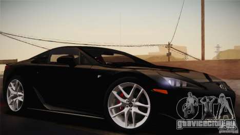 Lexus LFA (US-Spec) 2011 для GTA San Andreas