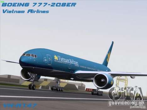 Boeing 777-2Q8ER Vietnam Airlines для GTA San Andreas
