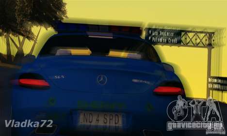 Mercedes-Benz SLS AMG Blue SCPD для GTA San Andreas