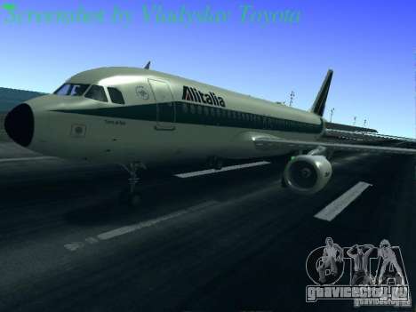 Airbus A320-214 Alitalia v.1.0 для GTA San Andreas