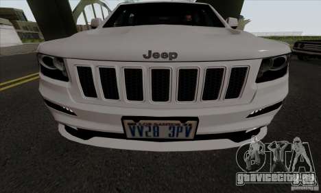 Jeep Grand Cherokee SRT-8 2013 для GTA San Andreas