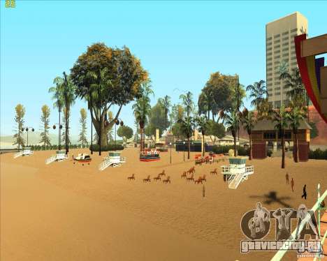 Modern beach in Los-Santos для GTA San Andreas
