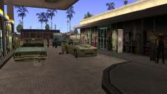 Оживлённая заправка в Лос Сантос для GTA San Andreas