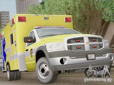 Dodge Ram Ambulance BCFD Paramedic 100 для GTA San Andreas