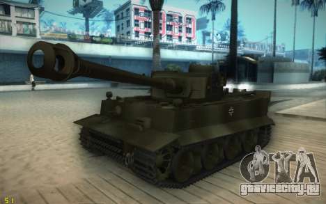Pzkpfw VI Tiger I для GTA San Andreas