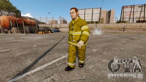 Жёлтая униформа у пожарников для GTA 4