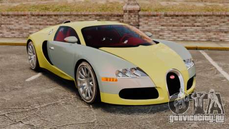 Bugatti Veyron Gold Centenaire 2009 для GTA 4