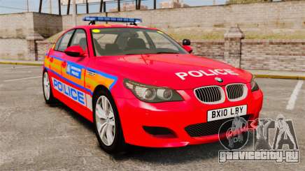 BMW M5 E60 Metropolitan Police 2010 ARV [ELS] для GTA 4