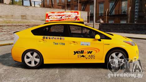 Toyota Prius 2011 Adelaide Yellow Taxi для GTA 4