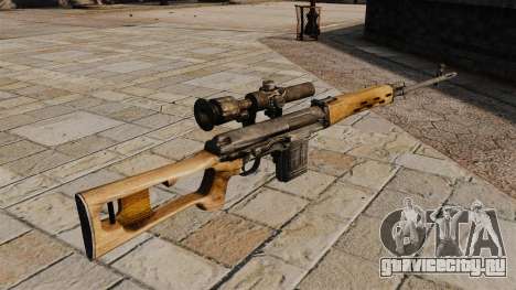 Снайперская винтовка Драгунова для GTA 4