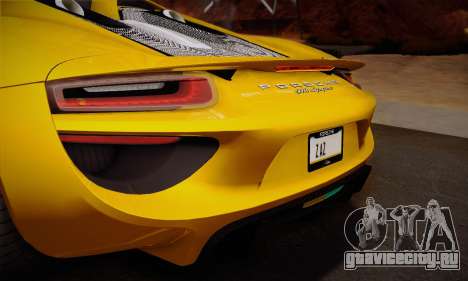 Porsche 918 Spyder 2014 для GTA San Andreas