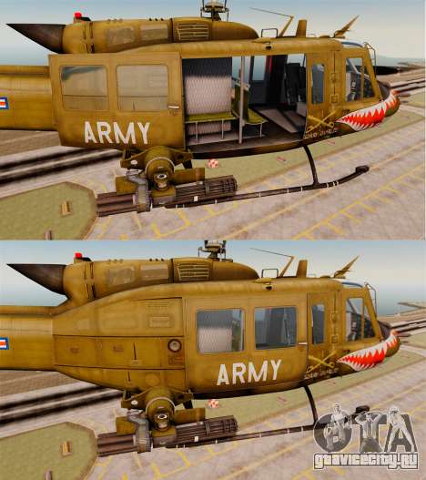 Bell UH-1 Iroquois v2.0 Gunship [EPM] для GTA 4