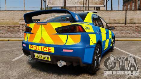 Mitsubishi Lancer Evo X Humberside Police [ELS] для GTA 4