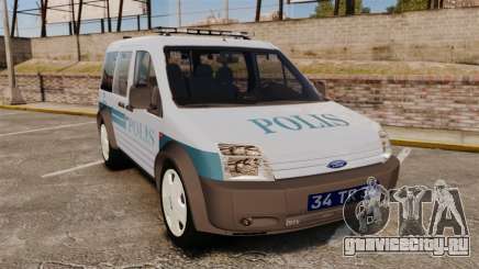 Ford Transit Connect Turkish Police [ELS] для GTA 4