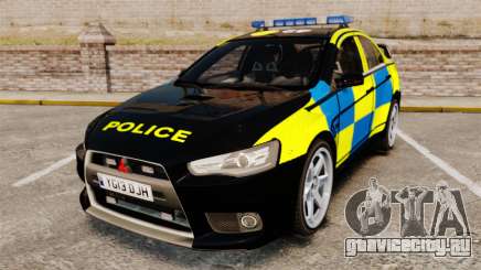 Mitsubishi Lancer Evolution X Uk Police [ELS] для GTA 4