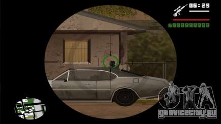 GTA V Sniper Scope для GTA San Andreas