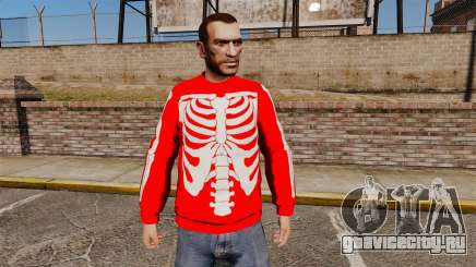 Красный свитер -Скелет- для GTA 4
