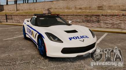 Chevrolet Corvette C7 Stingray 2014 Police для GTA 4