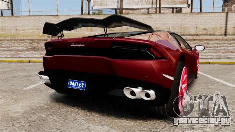 Lamborghini Huracan 2014 Oakley Tuning для GTA 4