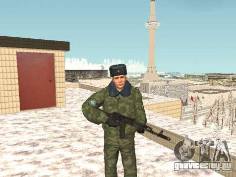 Военный в зимней униформе для GTA San Andreas