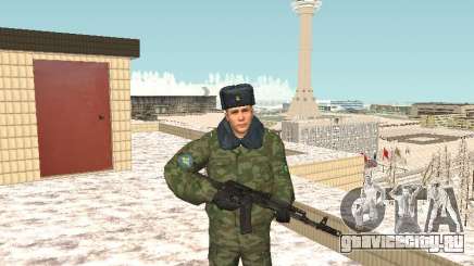 Военный в зимней униформе для GTA San Andreas