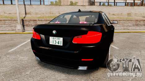 BMW M5 F10 2012 Japanese Unmarked Police [ELS] для GTA 4