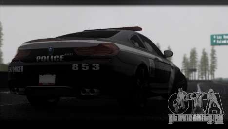 BMW M6 Coupe Redview Police для GTA San Andreas