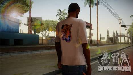 Leopard Shirt White для GTA San Andreas