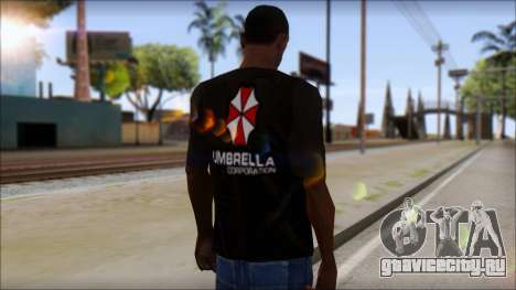 Umbrella Corporation Black T-Shirt для GTA San Andreas