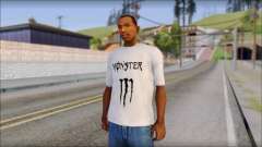 Monster Black And White T-Shirt для GTA San Andreas