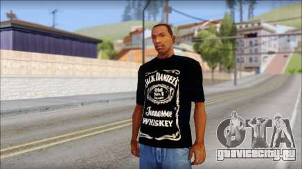 Jack Daniels Fan T-Shirt Black для GTA San Andreas