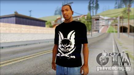 Skull T-Shirt Black для GTA San Andreas