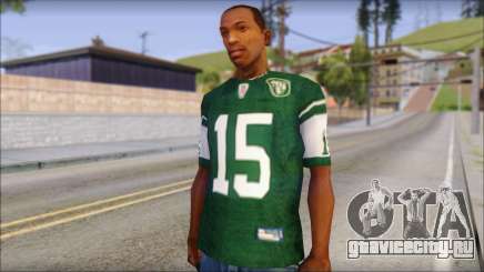 New York Jets 15 Tebow Green T-Shirt для GTA San Andreas