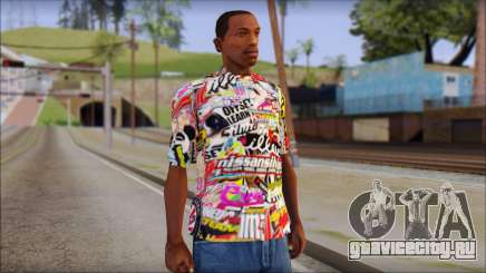 Sticker Bomb T-Shirt для GTA San Andreas