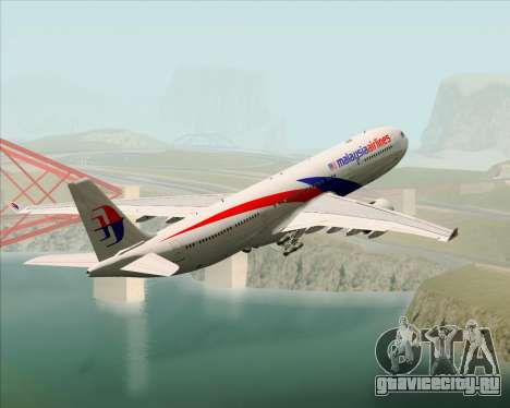 Airbus A330-323 Malaysia Airlines для GTA San Andreas