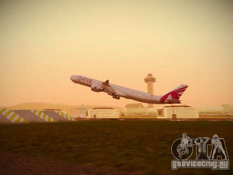 Airbus A340-600 Qatar Airways для GTA San Andreas