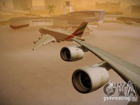 Airbus A380-800 Emirates для GTA San Andreas