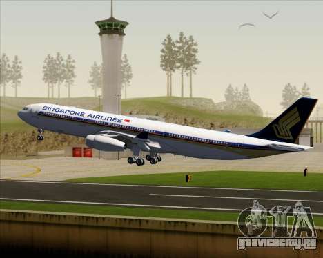Airbus A340-313 Singapore Airlines для GTA San Andreas
