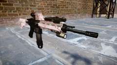 Автоматический карабин Colt M4A1 cherry blososm для GTA 4