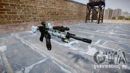 Автоматический карабин Colt M4A1 skulls для GTA 4