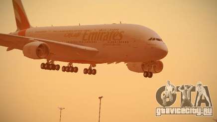 Airbus A380-800 Emirates для GTA San Andreas