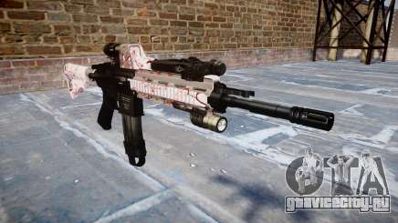 Автоматический карабин Colt M4A1 cherry blososm для GTA 4