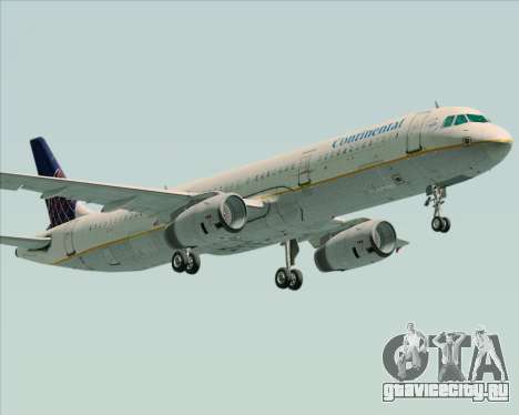 Airbus A321-200 Continental Airlines для GTA San Andreas