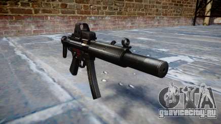 Пистолет-пулемёт MP5SD EOTHS CS b target для GTA 4